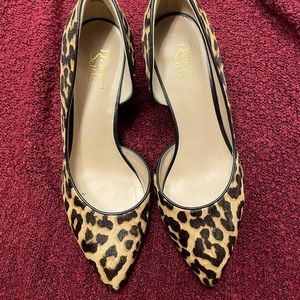 Franco Sarto Leopard Pump Wedge Heel